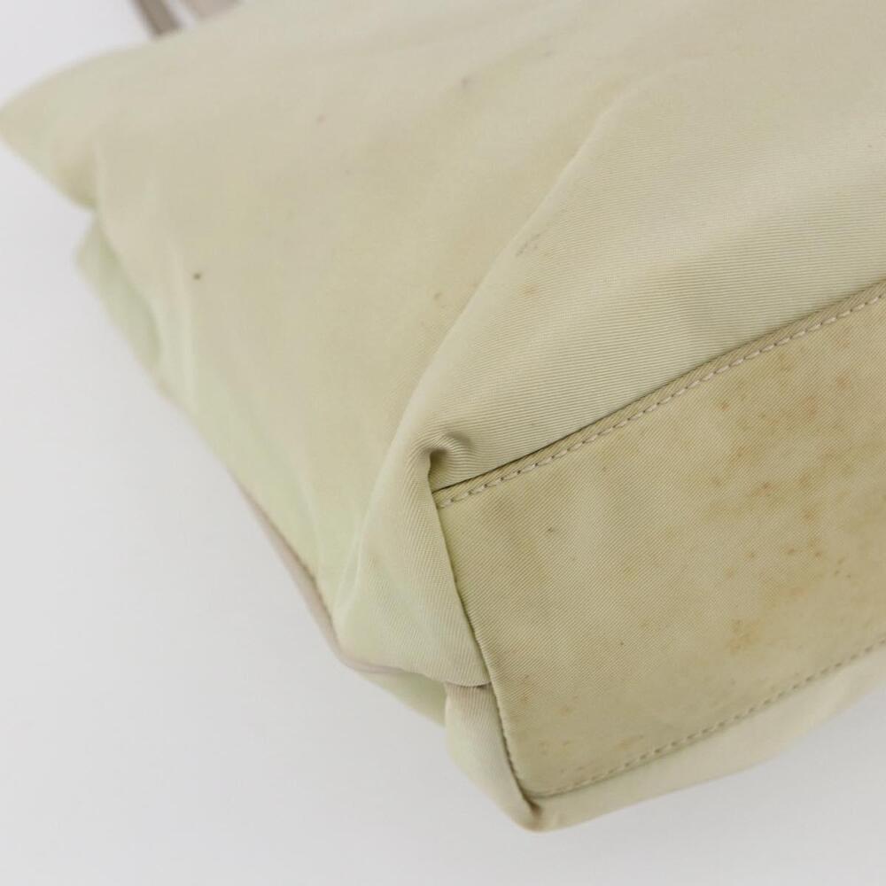 PRADA Tote Bag Nylon Ivory Gold Auth 147996 - Picture 16 of 16